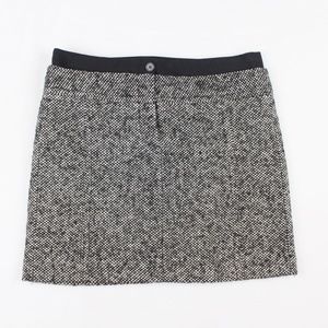 Loft, wool blend skirt; NWOT; Size 10P, black and white; dry clean; never worn.